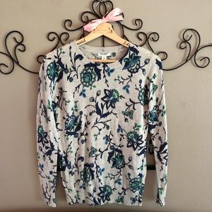Floral Print Sweater